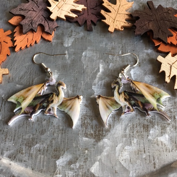 Jewelry - Dragon Acrylic Earrings